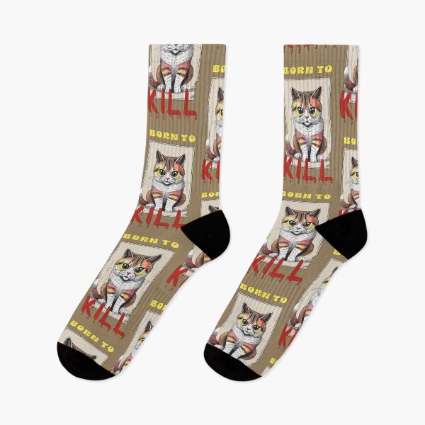 Item preview, BORN TO KILL ADORABLE KITTY GIF designed and sold by La Loca.