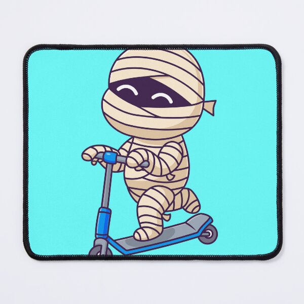 Item preview, Cute Mummy Playing Scooter Cartoon Vector Icon Illustration designed and sold by hjian8219.