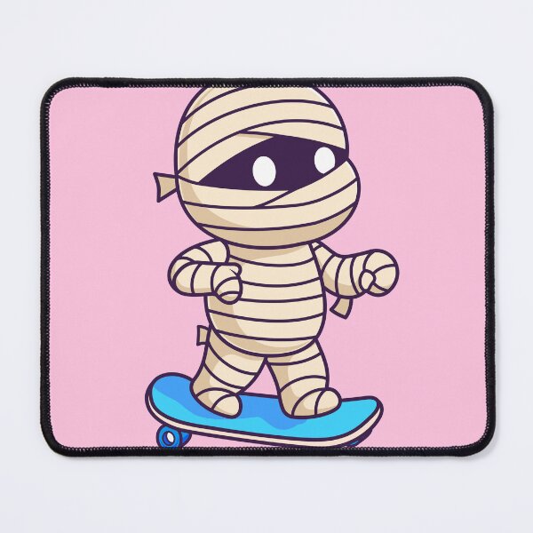 Item preview, Cute Mummy Playing Skateboard Cartoon Vector Icon Illustration designed and sold by hjian8219.