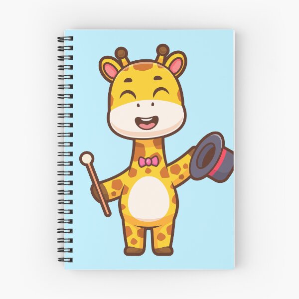 Item preview, Cute Giraffe Magician Holding Magic Wand and Hat Cartoon Vector Icon Illustration designed and sold by hjian8219.