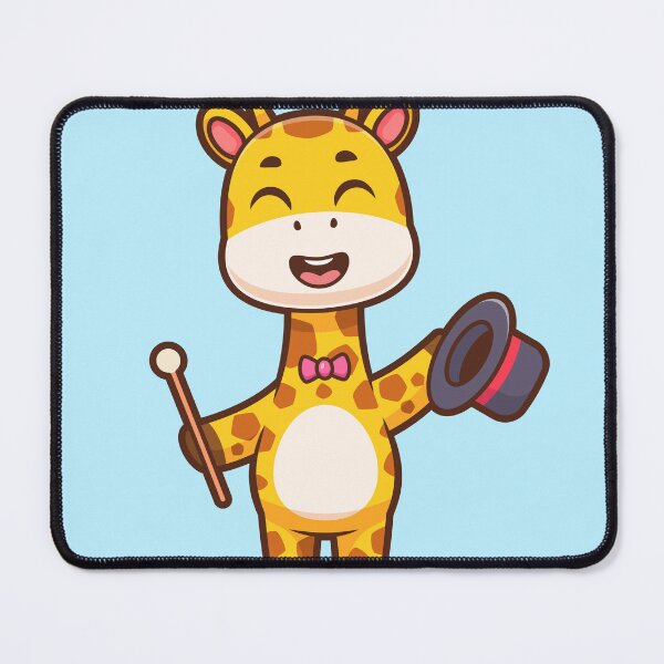 Item preview, Cute Giraffe Magician Holding Magic Wand and Hat Cartoon Vector Icon Illustration designed and sold by hjian8219.