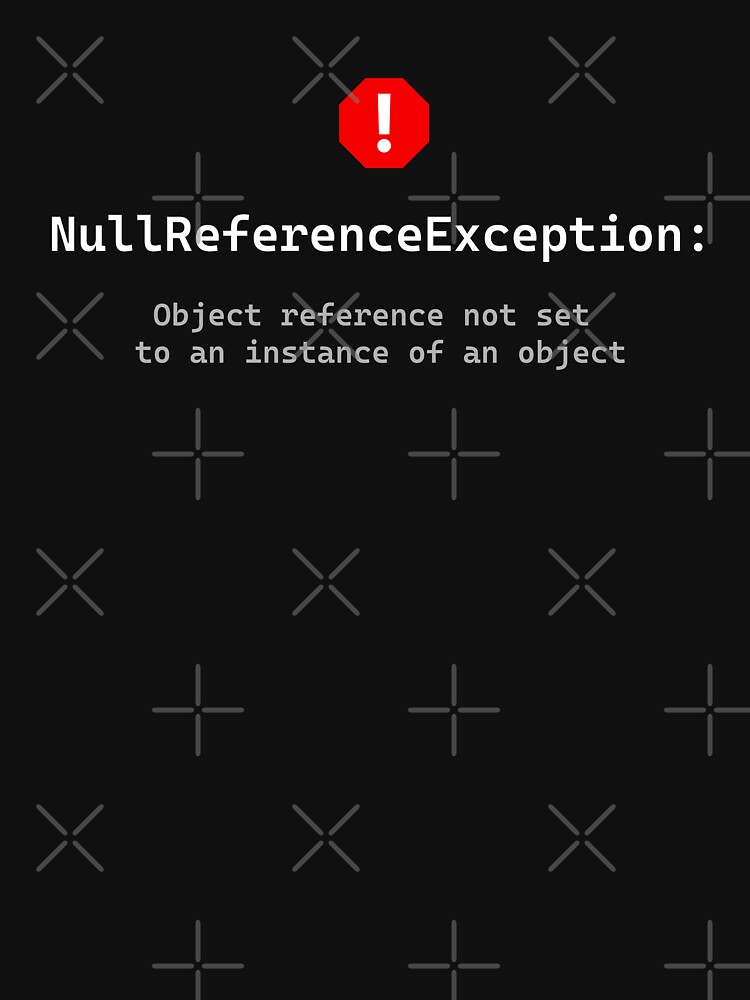 Thumbnail 7 of 7, Classic T-Shirt, NullReferenceException designed and sold by darkskygear.