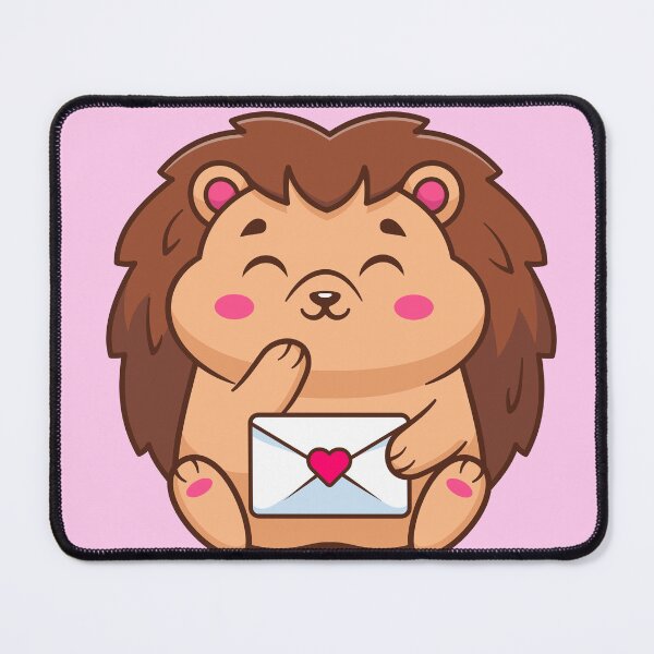 Item preview, Cute Hedgehog Holding Love Envelope Cartoon Vector Icon Illustration designed and sold by hjian8219.