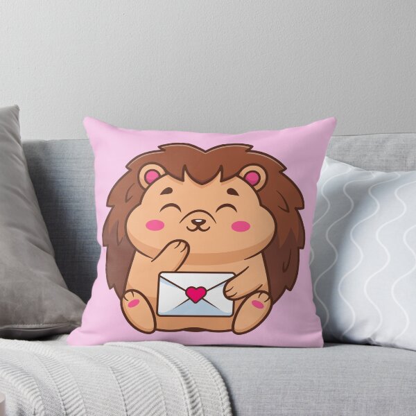 Item preview, Cute Hedgehog Holding Love Envelope Cartoon Vector Icon Illustration designed and sold by hjian8219.