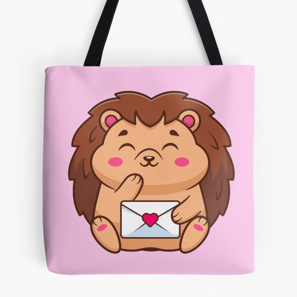 Item preview, Cute Hedgehog Holding Love Envelope Cartoon Vector Icon Illustration designed and sold by hjian8219.
