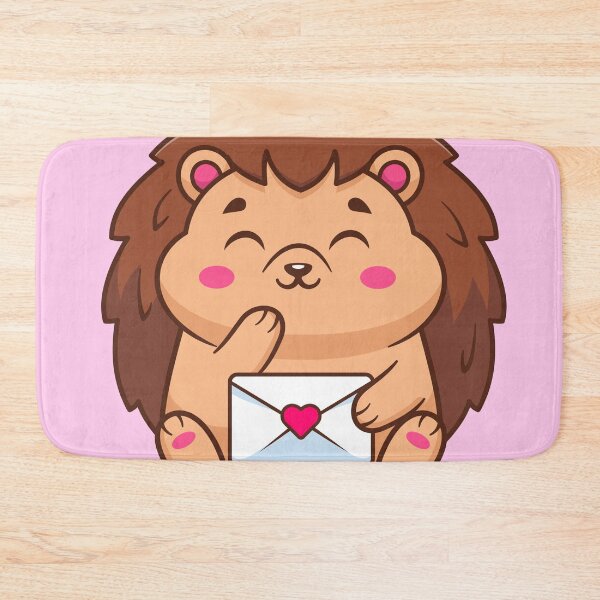 Item preview, Cute Hedgehog Holding Love Envelope Cartoon Vector Icon Illustration designed and sold by hjian8219.