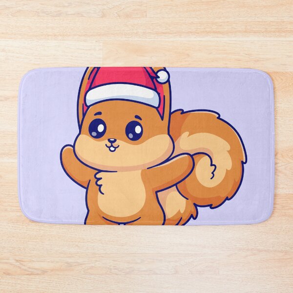 Item preview, Cute Squirrel Wearing Beanie Hat Winter Cartoon Vector Icon Illustration designed and sold by hjian8219.