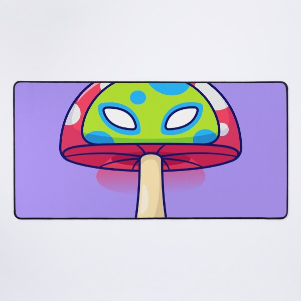 Item preview, Cute Mushroom Wearing Mask Cartoon designed and sold by hjian8219.
