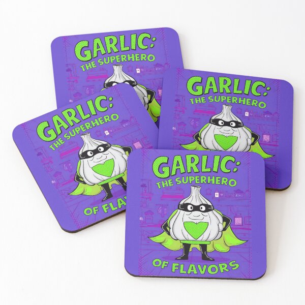Item preview, Garlic The Superhero Of Flavors Funny Food Quote designed and sold by TheArtOfPat.