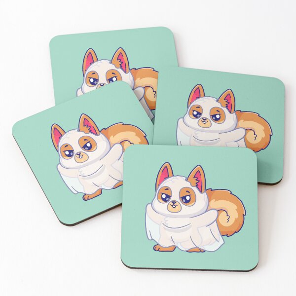 Item preview,  Cute Squirrel Ghost Cartoon Vector Icon Illustration designed and sold by hjian8219.