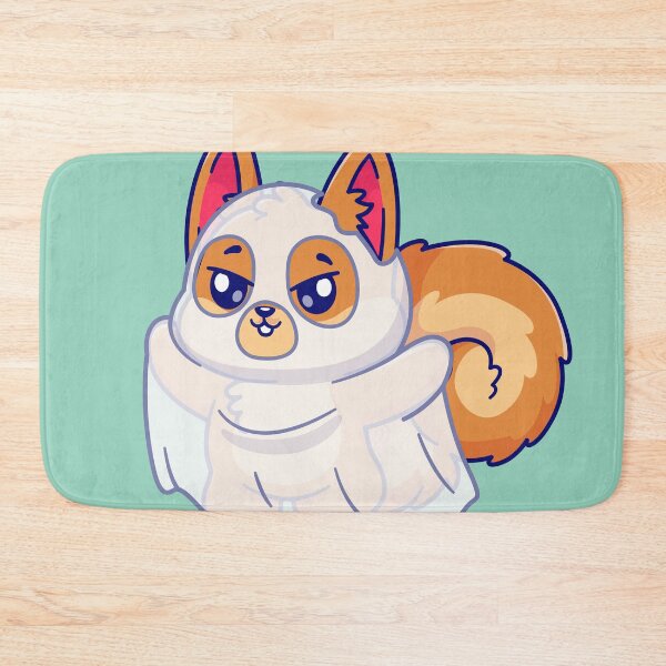 Item preview,  Cute Squirrel Ghost Cartoon Vector Icon Illustration designed and sold by hjian8219.