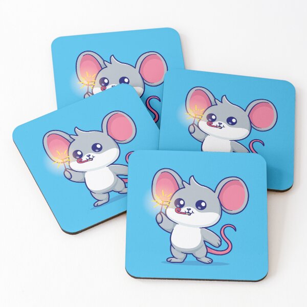 Item preview,  Cute Mouse Playing Fireworks Cartoon Vector Icon Illustration designed and sold by hjian8219.