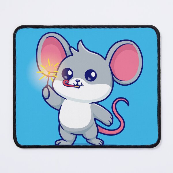 Item preview,  Cute Mouse Playing Fireworks Cartoon Vector Icon Illustration designed and sold by hjian8219.