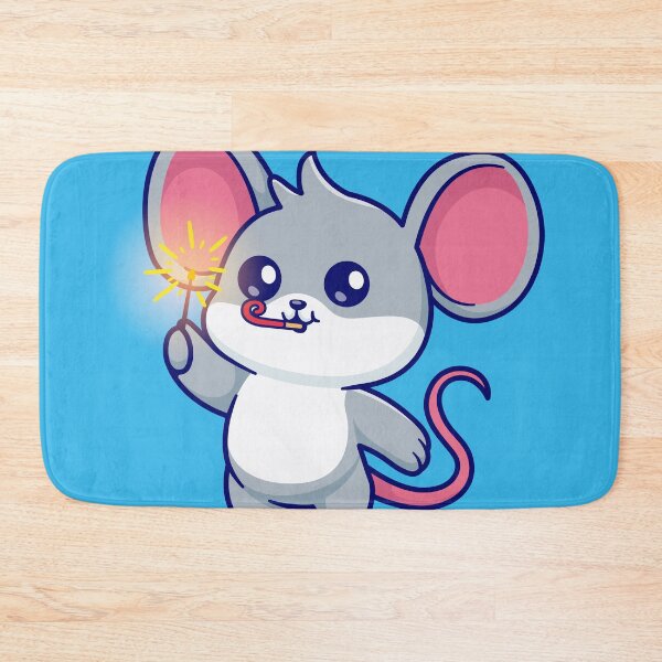 Item preview,  Cute Mouse Playing Fireworks Cartoon Vector Icon Illustration designed and sold by hjian8219.