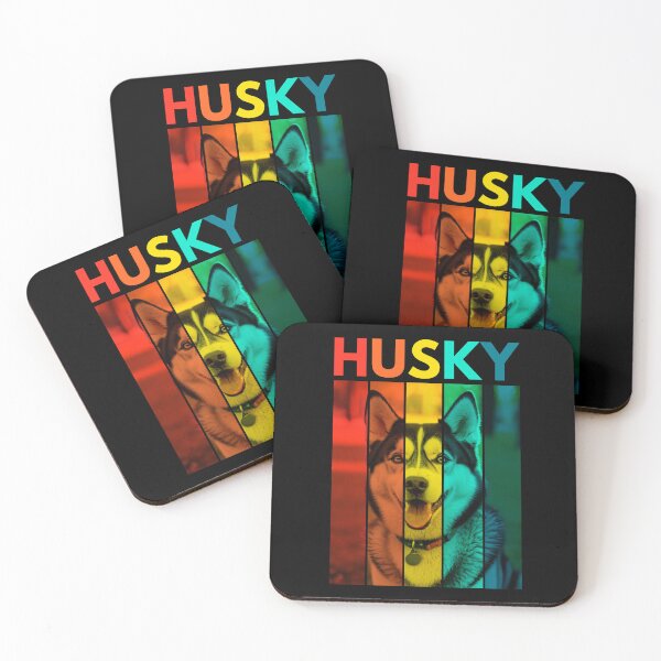 Item preview, Vibrant Husky Retro Design designed and sold by andasanc14.