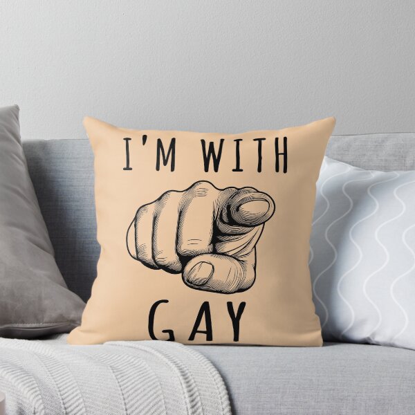 Item preview, I'm With Gay - LGBTQ Meme designed and sold by SpaceDogLaika.