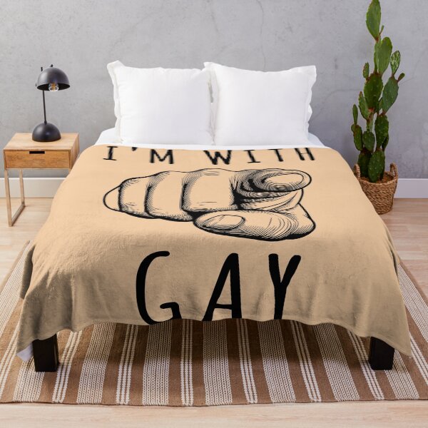 Item preview, I'm With Gay - LGBTQ Meme designed and sold by SpaceDogLaika.