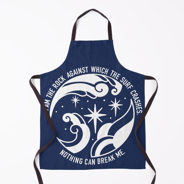 Item preview, I am the Rock against which the surf crashes. Nothing can break me. (White) designed and sold by literartyghost.
