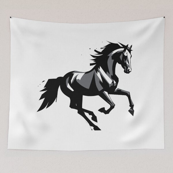 Item preview, rampant horse designed and sold by BLUEiceberg.
