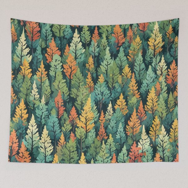 Item preview, Abstract Colorful Trees Pattern designed and sold by calibrit.
