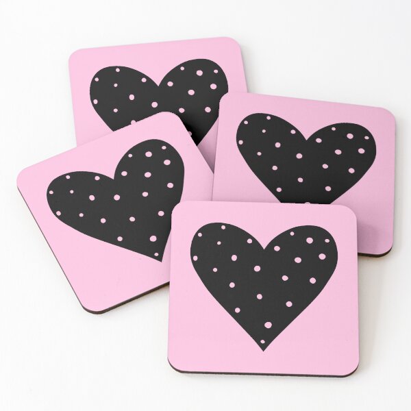 Item preview, Black Heart with Polkadots designed and sold by literartyghost.