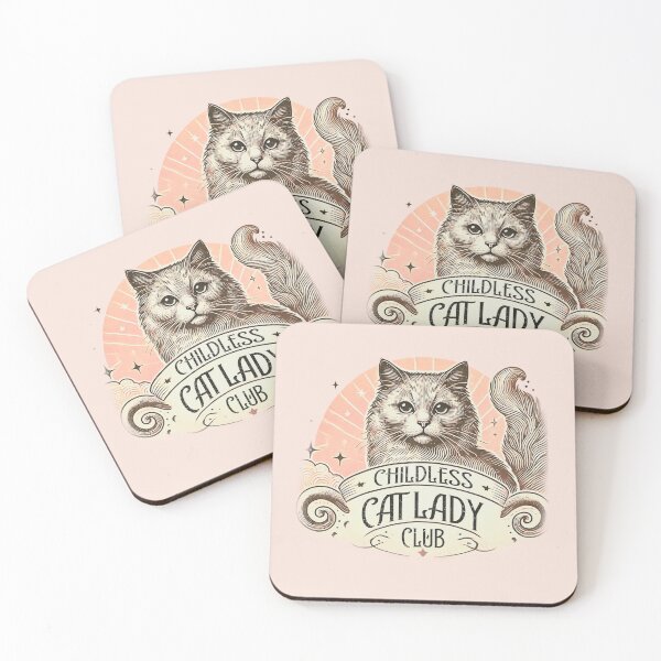 Item preview, Childless Cat Lady Club designed and sold by Caring Hearts.