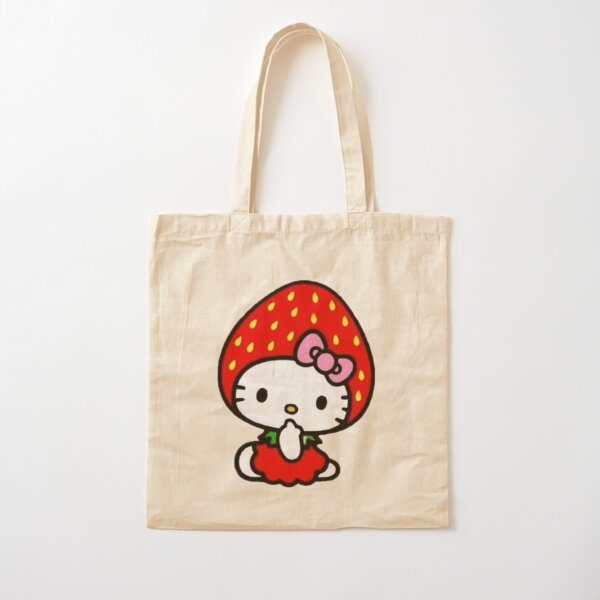 Vista previa del artículo con la obra «hola gatito fresa», diseñado y vendido por Sunnydraws7.