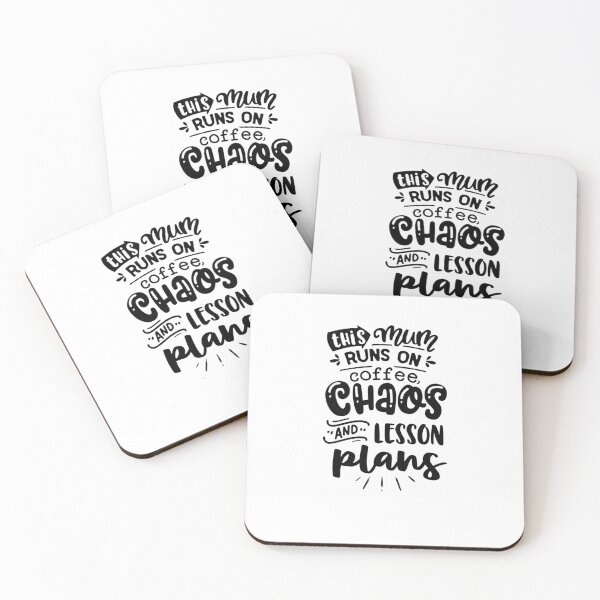 Item preview, My Mum Runs on Coffee, Chaos, and Lesson Plans designed and sold by Mundo Tees.