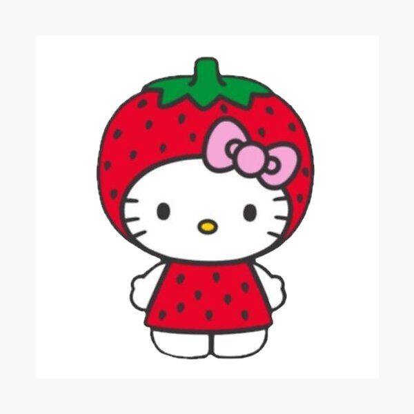 Item preview, Standing strawberry Hello kitty designed and sold by Sunnydraws7.