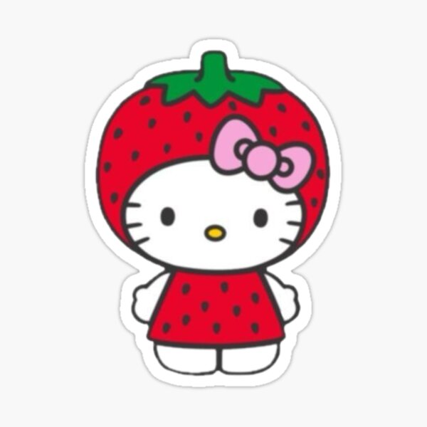 Item preview, Standing strawberry Hello kitty designed and sold by Sunnydraws7.
