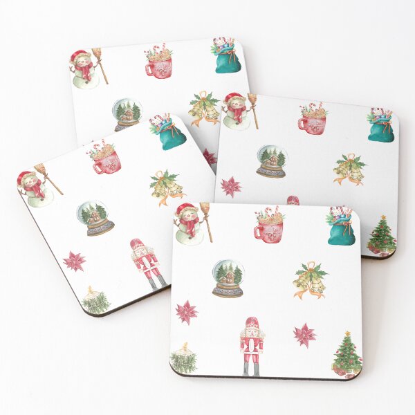 Item preview, Vintage Christmas Watercolor Snowman, Decorations, Hot Chocolate designed and sold by silviaol.