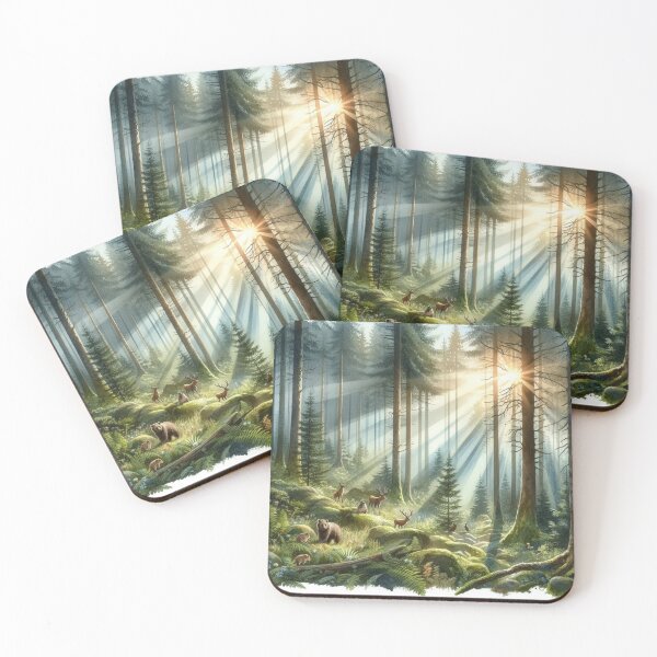 Item preview, Tranquil forest scene 1 , Watercolour designed and sold by Sijtipat.