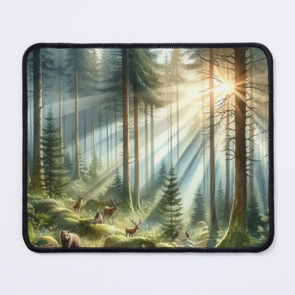 Item preview, Tranquil forest scene 1 , Watercolour designed and sold by Sijtipat.