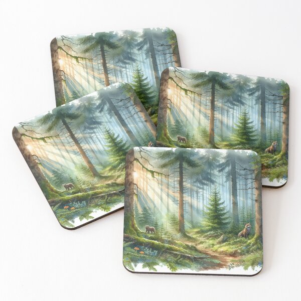 Item preview, Tranquil forest scene 2 , Watercolour designed and sold by Sijtipat.
