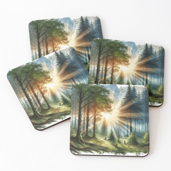 Item preview, Tranquil forest scene 3, Watercolour designed and sold by Sijtipat.