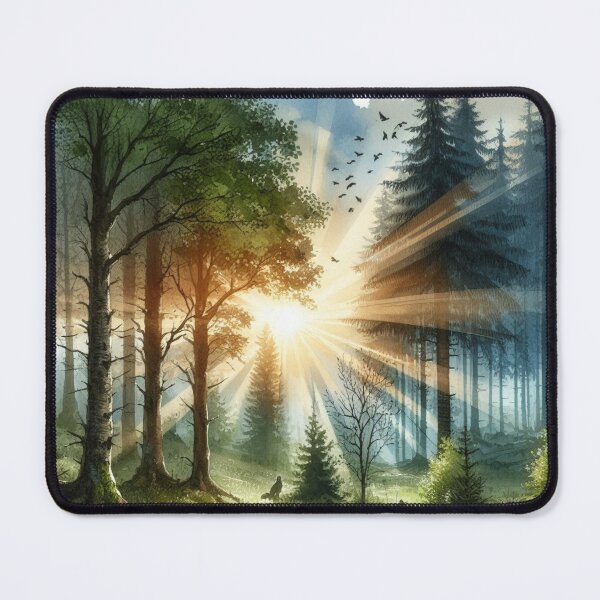 Item preview, Tranquil forest scene 3, Watercolour designed and sold by Sijtipat.