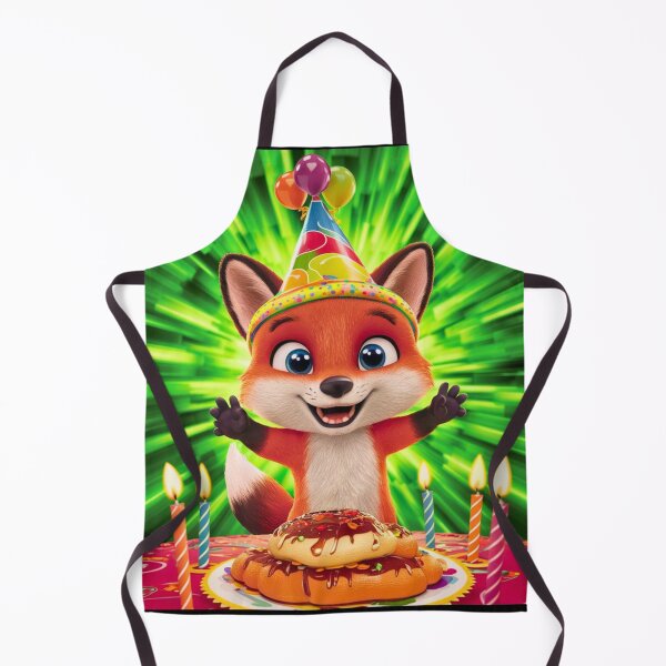 Item preview, Birthday Celebration. Birthday Fox. Adorable fox, birthday balloons, watercolor fox, fox drawing, floral fox designed and sold by FoxVibes.