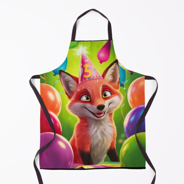 Item preview, Birthday Celebration. Birthday Fox. Adorable fox, birthday balloons, watercolor fox, fox drawing, floral fox designed and sold by FoxVibes.