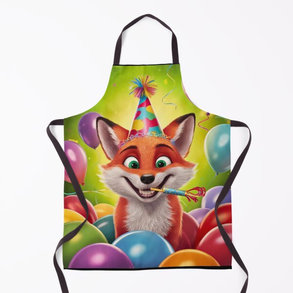Item preview, Birthday Celebration. Birthday Fox. Adorable fox, birthday balloons, watercolor fox, fox drawing, floral fox designed and sold by FoxVibes.
