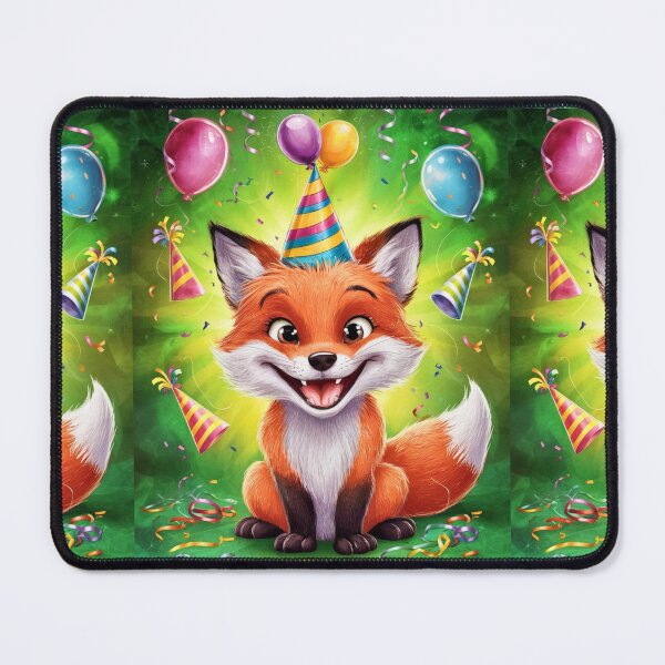 Item preview, Birthday Celebration. Birthday Fox. Adorable fox, birthday balloons, watercolor fox, fox drawing, floral fox designed and sold by FoxVibes.