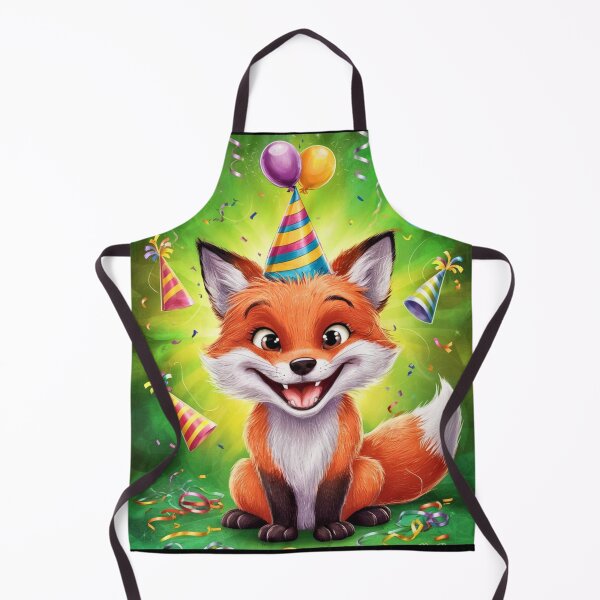 Item preview, Birthday Celebration. Birthday Fox. Adorable fox, birthday balloons, watercolor fox, fox drawing, floral fox designed and sold by FoxVibes.