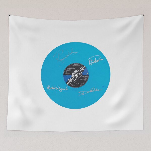 Item preview, Pink Floyd Dark Side Of The Moon Blue Autographed Vinyl Record Artwork designed and sold by RCCLTDUK.