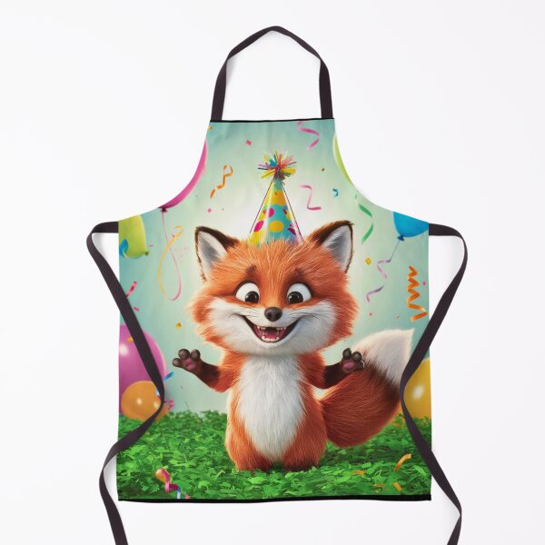 Item preview, Birthday Celebration. Birthday Fox. Adorable fox, birthday balloons, watercolor fox, fox drawing, floral fox designed and sold by FoxVibes.
