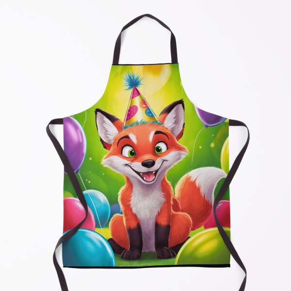 Item preview, Birthday Celebration. Birthday Fox. Adorable fox, birthday balloons, watercolor fox, fox drawing, floral fox designed and sold by FoxVibes.