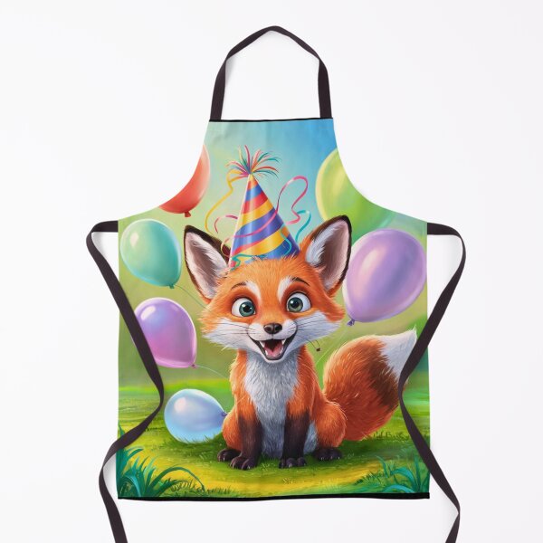 Item preview, Birthday Celebration. Birthday Fox. Adorable fox, birthday balloons, watercolor fox, fox drawing, floral fox designed and sold by FoxVibes.