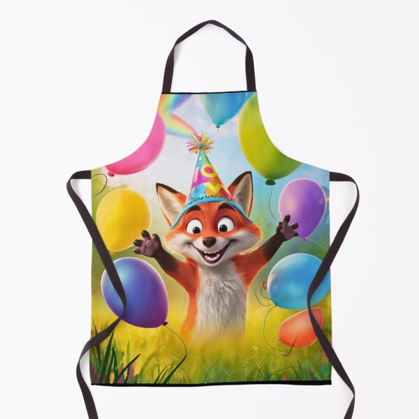 Item preview, Birthday Celebration. Birthday Fox. Adorable fox, birthday balloons, watercolor fox, fox drawing, floral fox designed and sold by FoxVibes.