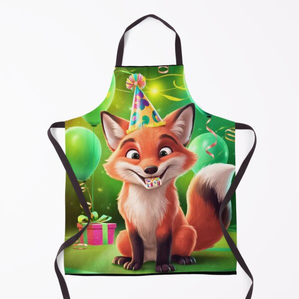 Item preview, Birthday Celebration. Birthday Fox. Adorable fox, birthday balloons, watercolor fox, fox drawing, floral fox designed and sold by FoxVibes.