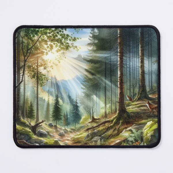 Item preview, Tranquil forest scene 4, Watercolour designed and sold by Sijtipat.