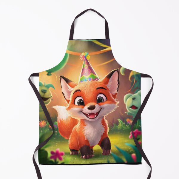 Item preview, Birthday Celebration. Birthday Fox. Adorable fox, birthday balloons, watercolor fox, fox drawing, floral fox designed and sold by FoxVibes.