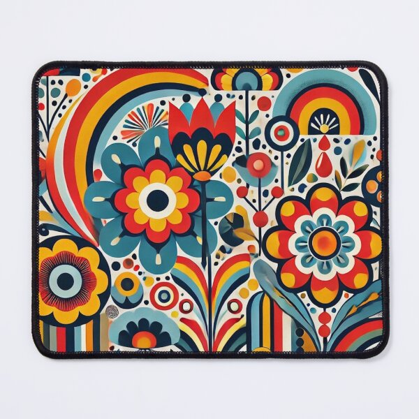 Item preview, Colorful flower design designed and sold by saqui-com.